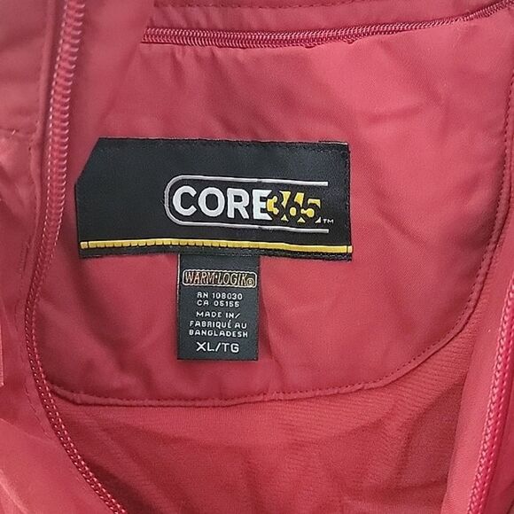 Coca Cola NWT THERMAL Red Hooded Jacket Core365 -  Front / Back Logo - Men's XL - Picture 9 of 12